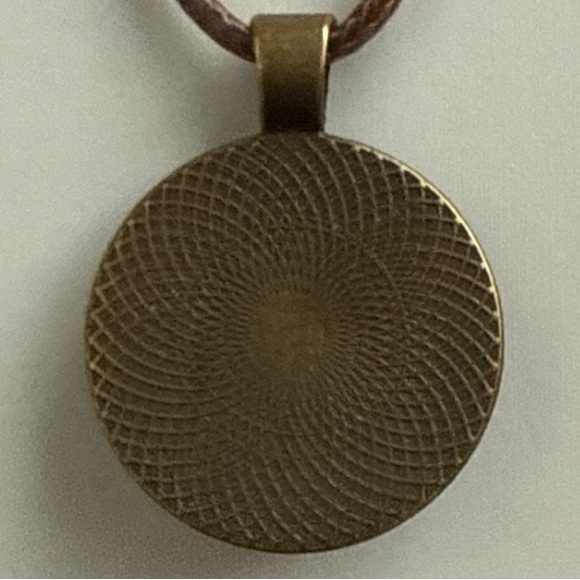 Handmade Black Navy Gold Fluid Art Glass Pendant Necklace by Svetlana Yeung - Picture 9 of 11